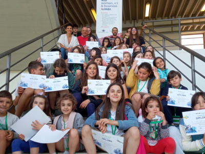 Diplomas Clausura campamento TIC ALDABA-WIB