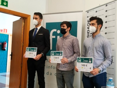 Cheques Premios Mejores TFG Aplicados de cátedra ALDABA-WIB