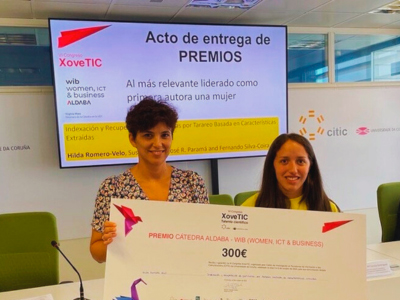 Entrega Cheque Xovetic patrocinado por cátedra ALDABA-WIB